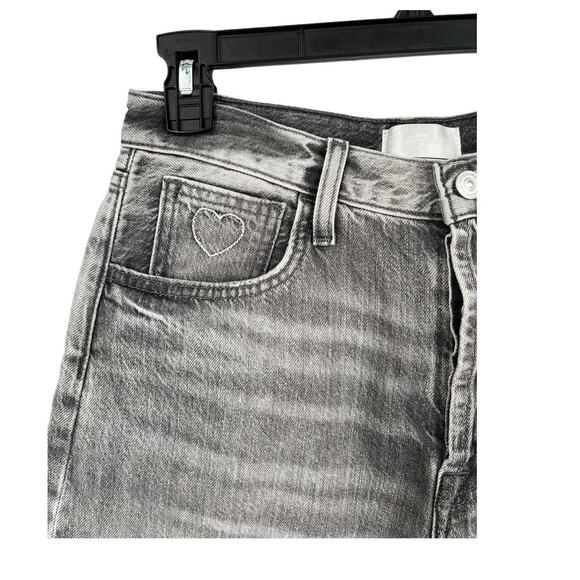 7 For All Mankind shorts Easy James distressed denim cutoff gray size 27 - Picture 3 of 7